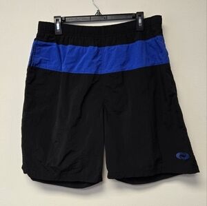 O'rageous Stripe Swim Trunks Blue Black XL